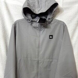Quicksilver brand dove gray windbreaker lightweight jacket NWT Men's Size S